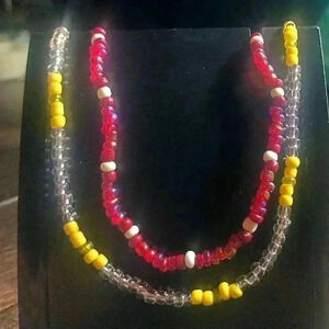 Pair of beaded necklaces